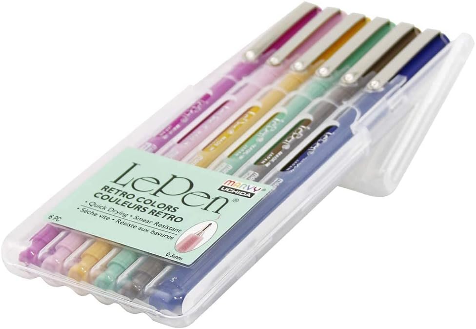 Le Pen Retro Set 6/Pkg-43006R