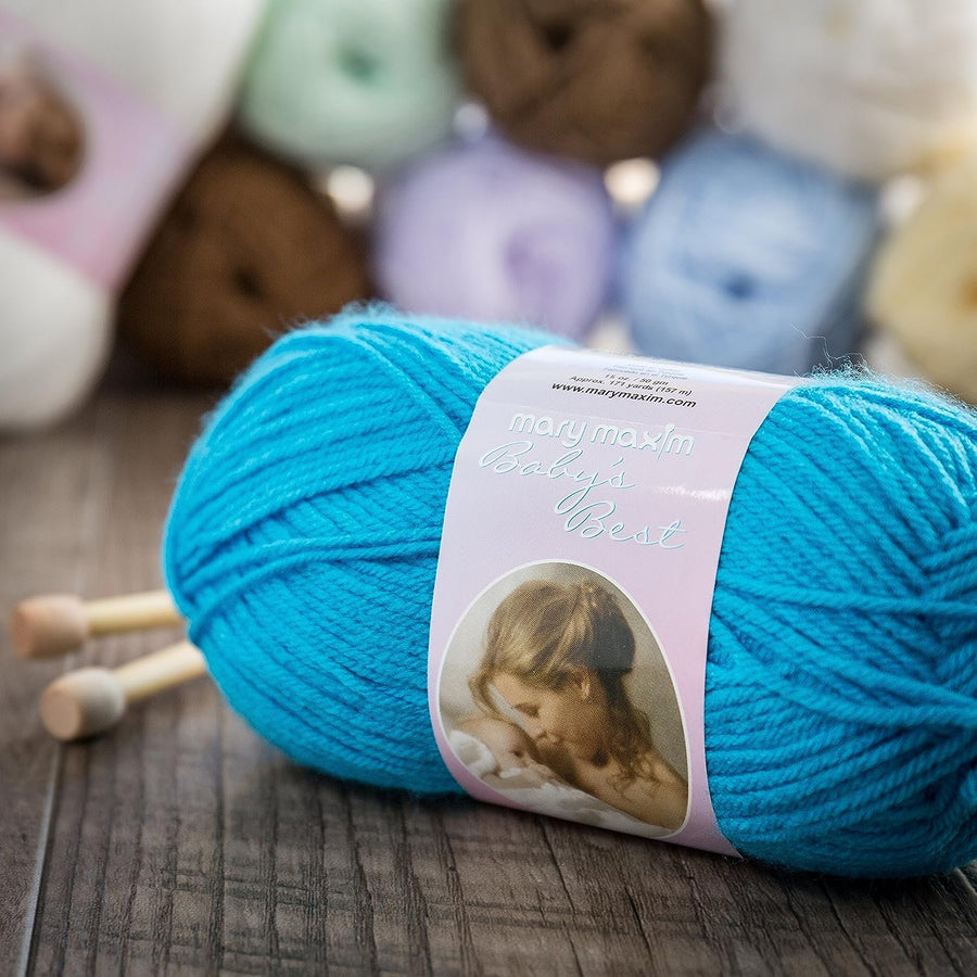 Mary Maxim Rainbow Print Baby's Best Yarn