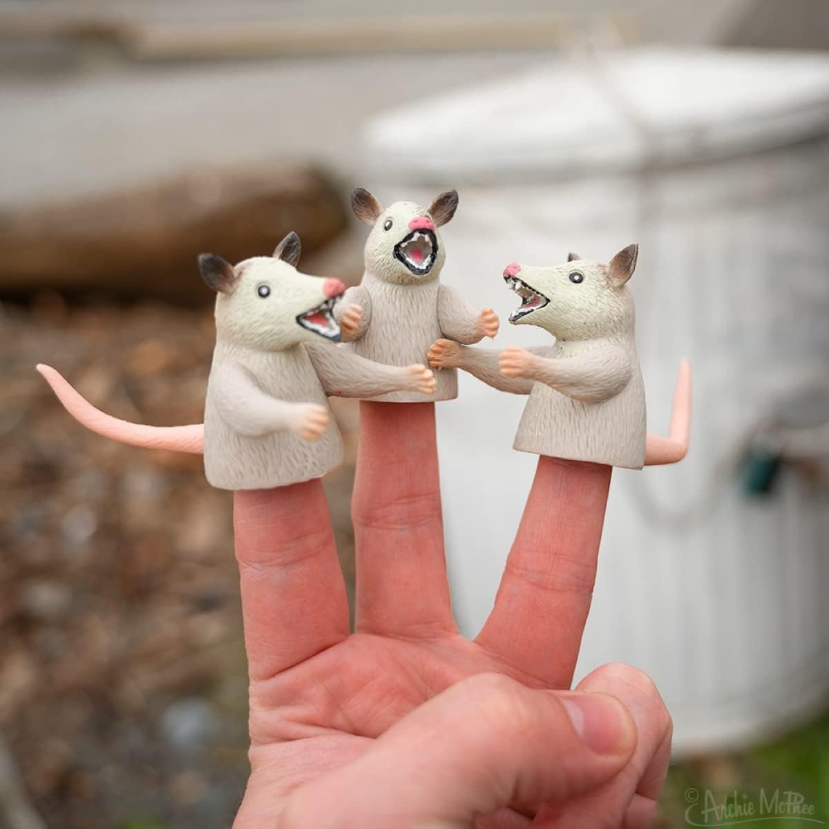 Mcphee 3 Pack Finger Possums Finger Puppets