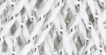 Aunt Lydia's Crochet Cotton Metallic Crochet Thread Size 10 (2 - Pack) (White/Silver)