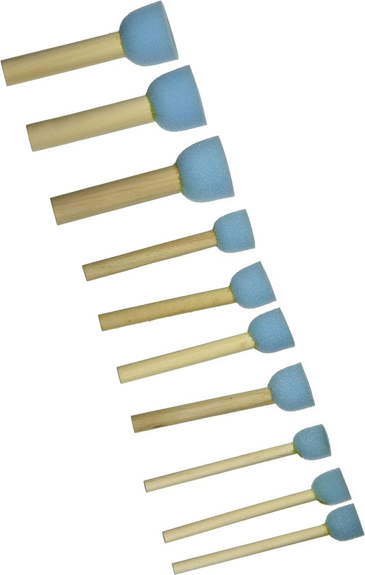 G.T. Luscombe Company, Inc. Sponge Stippler Set, (3) 1/4", (4) 3/4", (3) 1, 1/4", 10/pkg