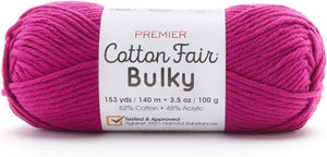 Premier Cotton Fair Bulky, Cotton Acrylic Blend, Bulky Weight 2081-03 Daffodil