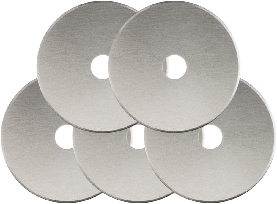 Fiskars 95287097J Rotary Cutter Replacement Blades 5 Piece Per Pack, 45mm
