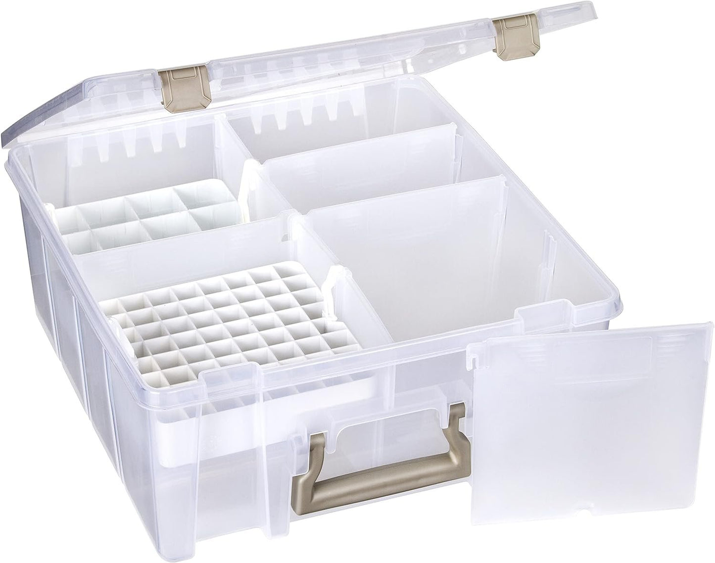 ArtBin Satchel DBLDP TRANSLUCNT, 15.25"X14"X6.25" Translucent