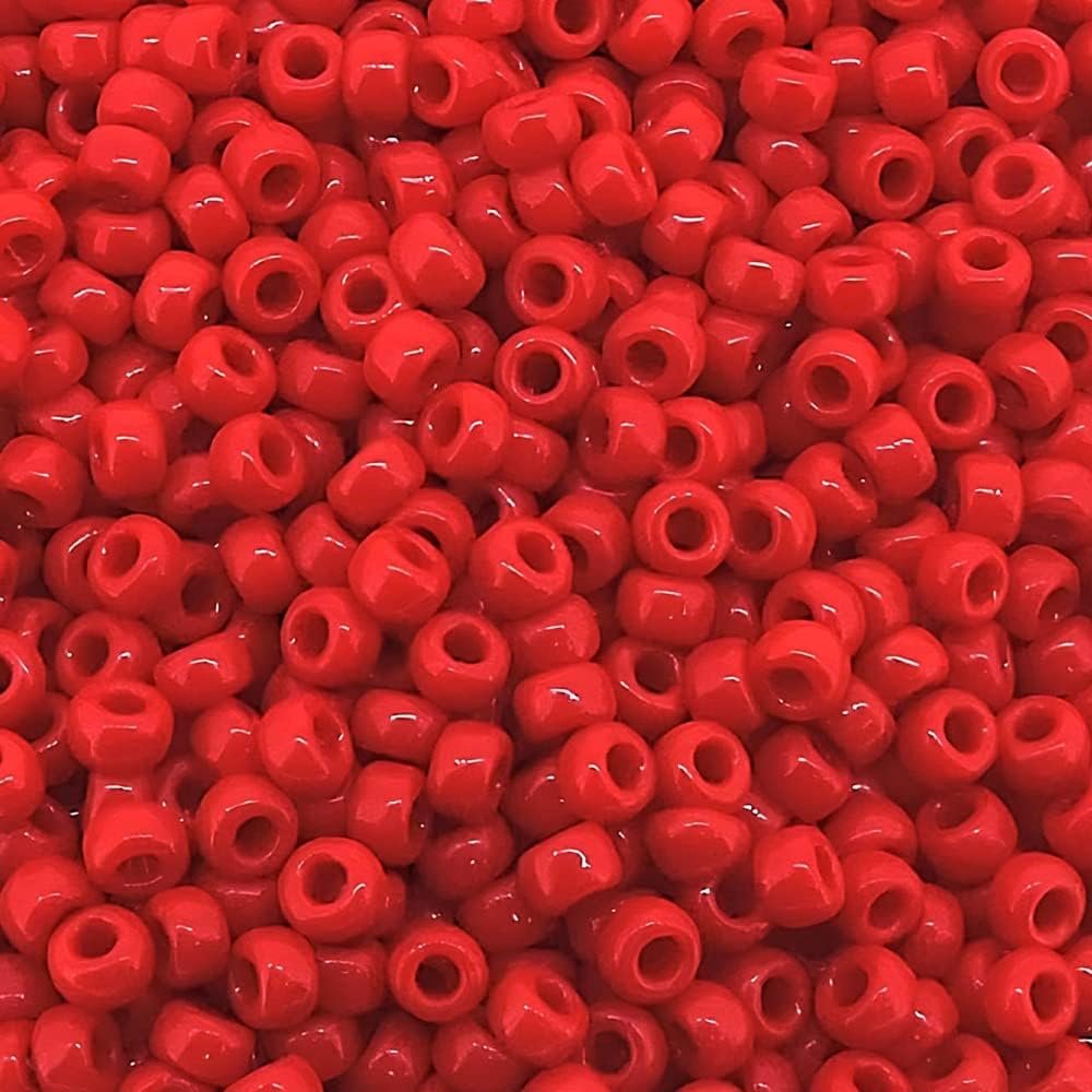 Maroon Red Opaque Miyuki Japanese round rocailles glass seed beads 11/0 Approximately 24 gram 5 inch tube