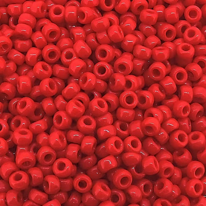 Maroon Red Opaque Miyuki Japanese round rocailles glass seed beads 11/0 Approximately 24 gram 5 inch tube