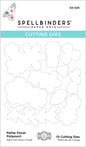 Spellbinders Petite Floral Potpourri Beautiful Sentiment Vignettes Collection by Becca Feeken Metal Etched Dies