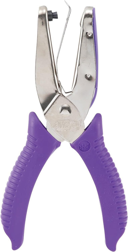 McGill 2" Reach Punchline Hole Punch, 3/16 Inch Round, Chrome/Purple (MCG53600C)