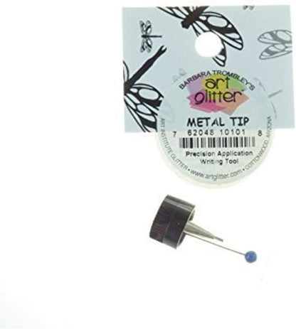 Art Institute Glitter AG Metal tip, 1 Pack, Silver - METALTIP