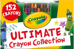 Crayola Ultimate Crayon Box Collection (152ct), Bulk Kids Crayon Caddy, Classic & Glitter Crayons, Gifts, Ages 3+