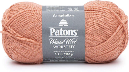 Patons Classic Wool Yarn, Coral Peach