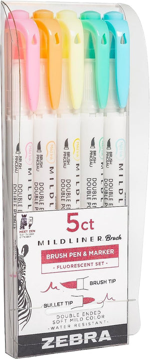 Zebra Pen Mildliner Brush Marker