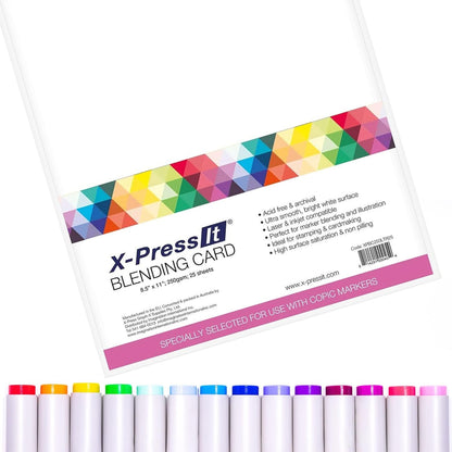 Blending Card Paper Bright White 8.5” x 11” 25 Sheets