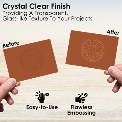 Ranger Emboss It Ink Pad and Reinker and Embossing Powder (Clear) and Blending Tools - Clear Embossing Ink Pad, Ink Refill, Embossing Powder and Blending Brush Tools for Card Making, Scrapbooking