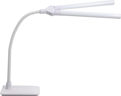 Daylight Duo Led Art & Craft lamp with Clamp - White