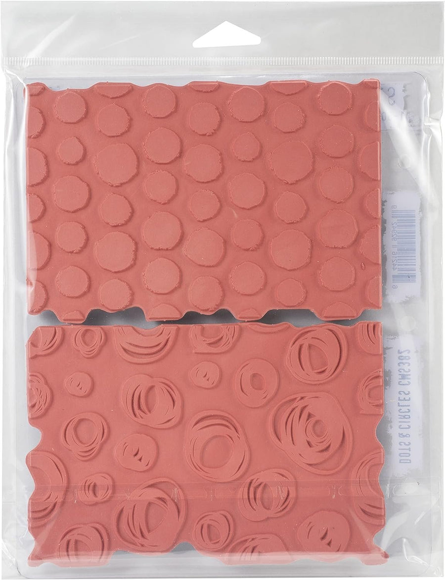 Stampers Anonymous Anon CLING RBBR STAMP SET DOTS/CIRCL, Dots & Circles