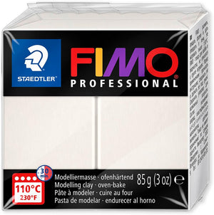 Staedtler 8004 FIMO Professional Oven-Hardening Polymer Modelling Clay - Pack of 4 x 85g Blocks - Neutral Colours