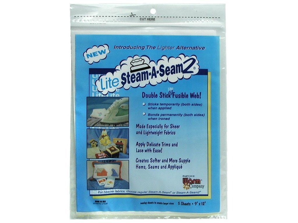 NT895 Lite Steam a Seam 2, Five Sheets 9 X 12 Inches