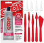 Pixiss Bundle - Automotive Amazing Goop Glue 3.7 Ounce (109.4mL) Tube Industrial Strength Auto Adhesive Dries Clear, 4 Snip Tip Applicator Tips Spreader Tools Set