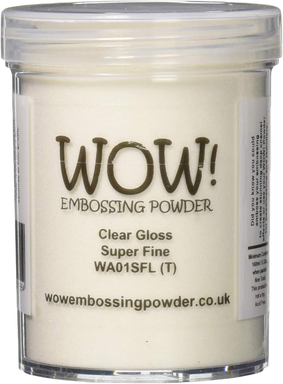 Wow Embossing Powder Large Jar 160ml-Clear Gloss