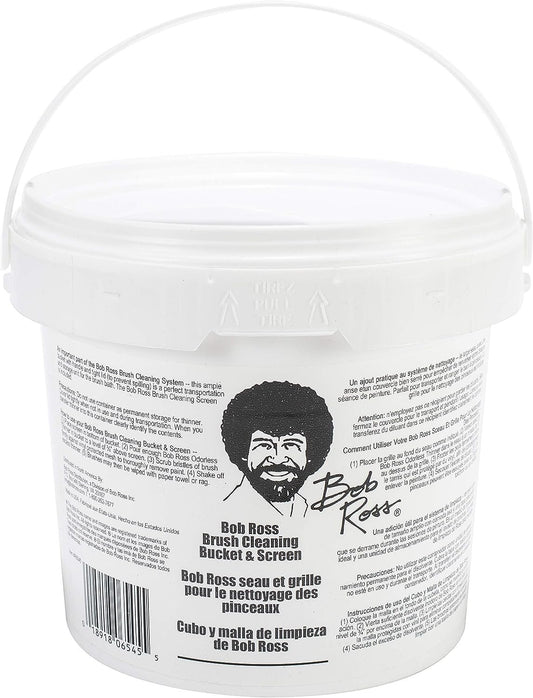 Bob Ross R6545 Cleaning Bucket & Screen-White