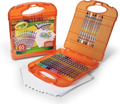 Crayola Twistables Colored Pencils Set (65ct), Kids Drawing Kit, Portable Art Case, Gifts for Kids Ages 4+