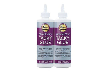 Aleene's Quick Dry Tacky Glue 8oz (2 pack)