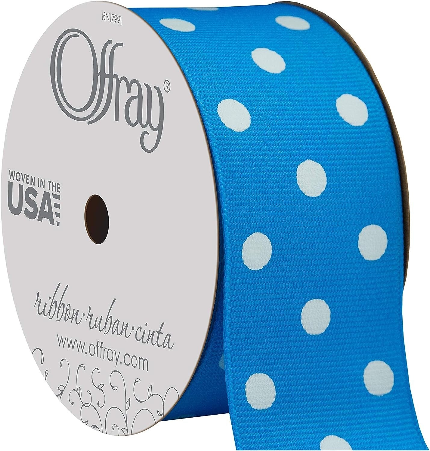 Offray Grosgrain Polka Dot Craft Ribbon