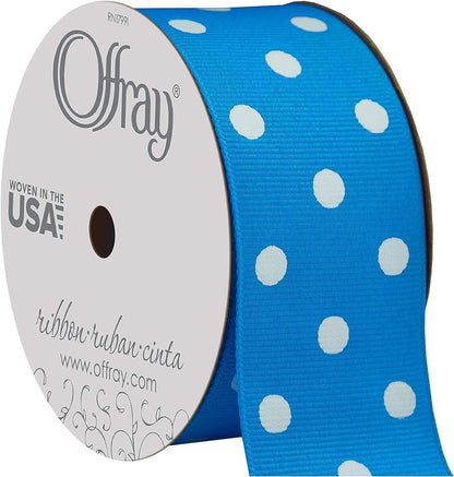 Offray Grosgrain Polka Dot Craft Ribbon