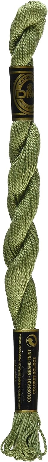 DMC Pearl Cotton Skeins Size 5-27.3 Yds: Medium Green Grey