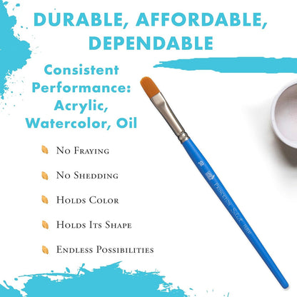 Princeton Artist Brush Select Synthetic Brush Filbert Size 10