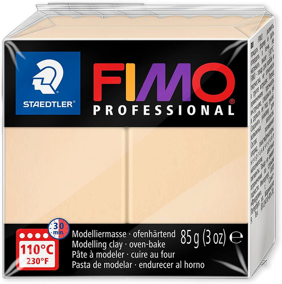 Staedtler 8004 FIMO Professional Oven-Hardening Polymer Modelling Clay - Pack of 9 x 85g Blocks - Warm Neutral Set