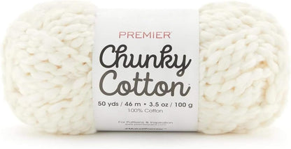 Premier Chunky Cotton, 100% Cotton, Super Bulky, Macrame, Home Decor, Machine Washable