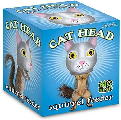 Mcphee Accoutrements Hilarious Hanging Hollow Cat Head Squirrel Feeder