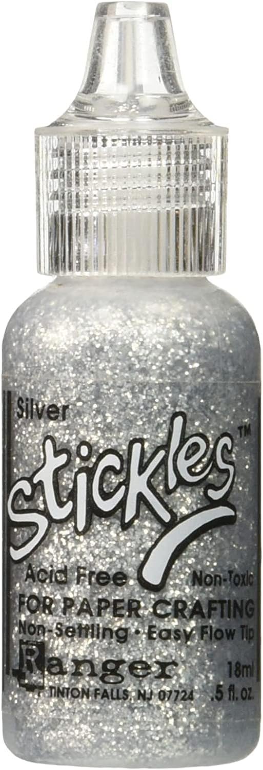 Stickles Glitter Colors - Rose Gold, Diamond, Silver & Gold - 4 Item Bundle