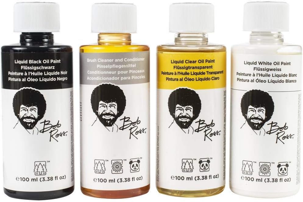 Bob Ross Liquid Value Pack 100ml 4/Pkg