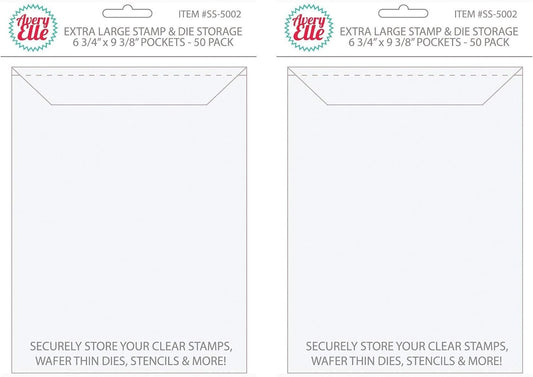 Avery Elle Stamp and Die Extra Large Storage Pockets SS-5002 (Pack of 2)