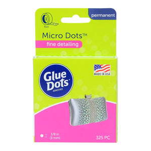 Glue Dots, Micro Dots, Double-Sided, Permanent, 1/8", 325 Dots, Diamond Painting Pen Glue, DIY Craft Glue Tape, Sticky Adhesive Glue Points, Liquid Hot Glue Alternative, Clear