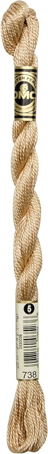 DMC Pearl Cotton Skeins Size 3-16.4 Yds: Very Light Tan