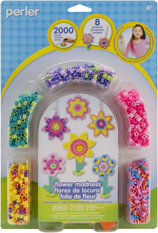 Perler Beads 'Flower Madness' Fuse Bead Activity Kit for Kids, 2029 pcs