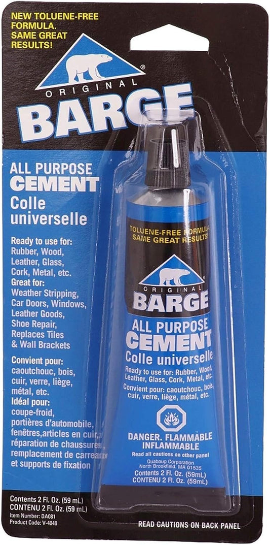 Barge All-Purpose TF Cement Rubber, Leather, Wood, Glass, Metal Glue 2 oz