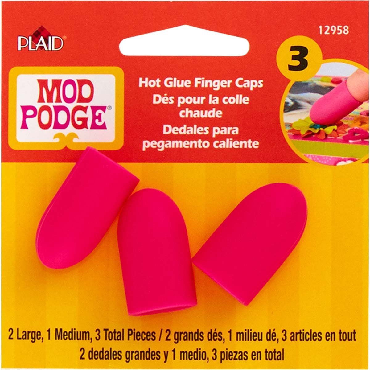 Mod Podge Hot Glue Gun Finger Caps, Original Version