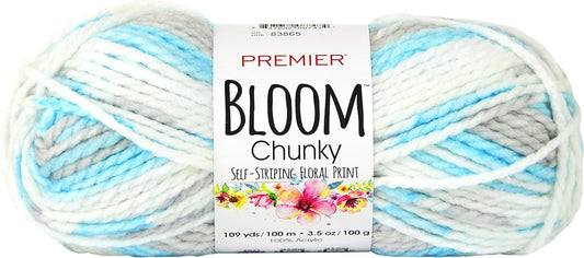 PREMIER YARNS YARN BLOOM CHUNKY BLUEBELL