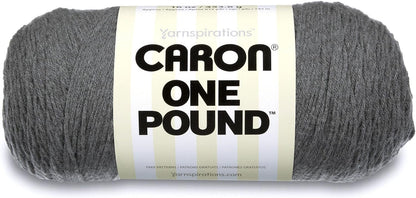 Caron One Pound Solids Yarn, 16oz, Gauge 4 Medium, 100% Acrylic - One Pound Cream - For Crochet, Knitting & Crafting ( 1 Piece )