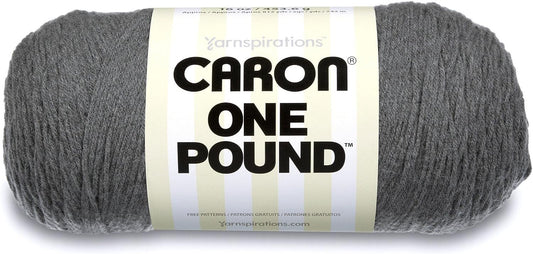 Caron One Pound Solids Yarn, 16oz, Gauge 4 Medium, 100% Acrylic - One Pound Cream - For Crochet, Knitting & Crafting ( 1 Piece )