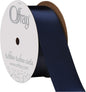 Berwick Offray 1.5" Single Face Satin Ribbon, Navy Blue, 10 Yds