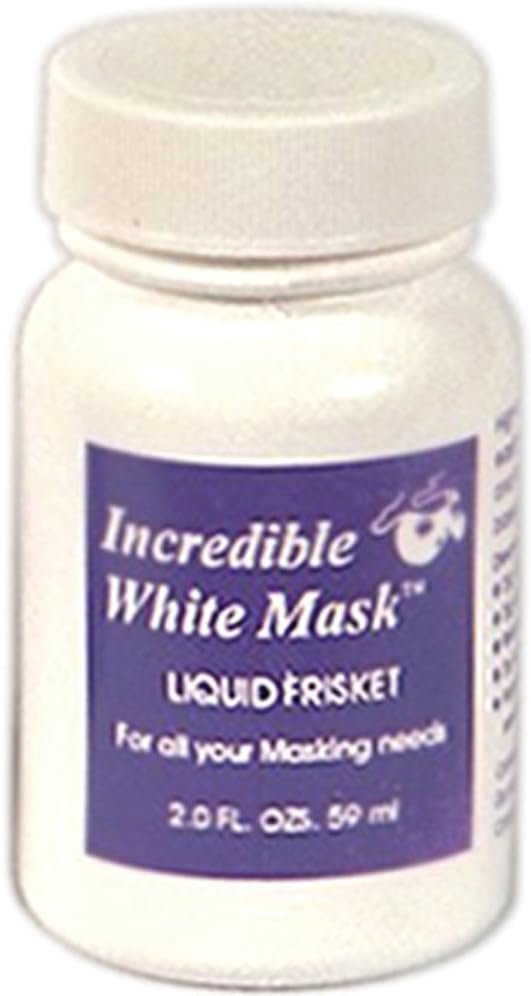 Grafix WM2 White Mask Liquid Frisket, 2-Ounce