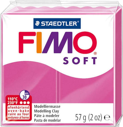 FIMO Soft Polymer Oven Modelling Clay - 57g - Set of 8 - Rainbow Colours