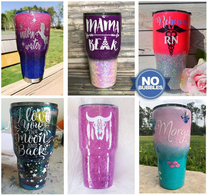 Epoxy Tumblers Kit with Glitter for Tumblers, Includes Amazing Clear Cast Epoxy for Tumblers, Silicone Epoxy Resin Brush, Glitter for Tumblers, Epoxy Tumbler Supplies