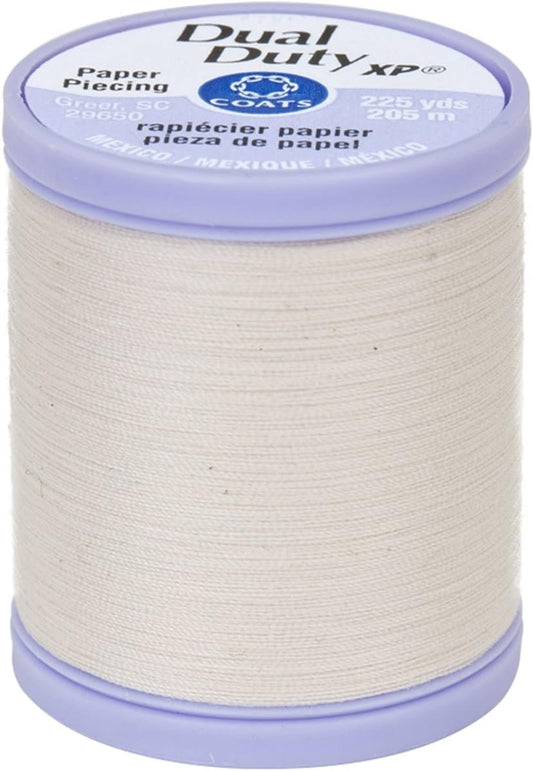 Coats Dual Duty XP Paper Piecing Thread 225yd, Natural